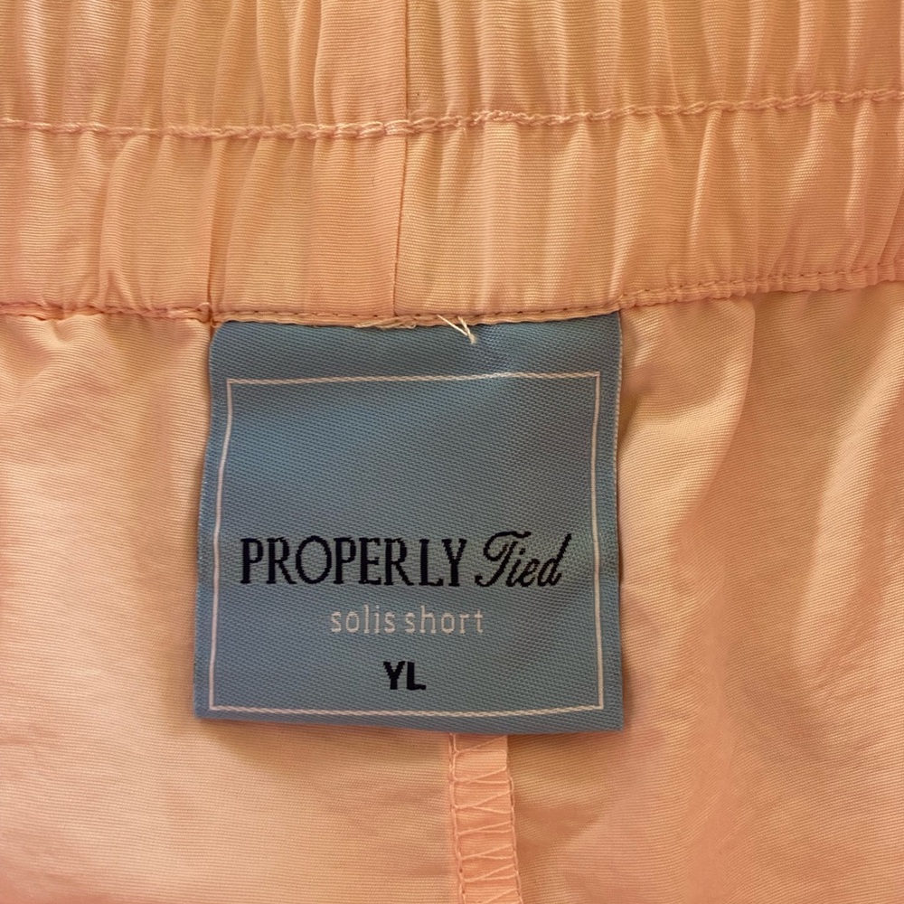 PROPERLY TIED Youth Girls Solis Shorts in Light Pink Size YL - Picture 4 of 5
